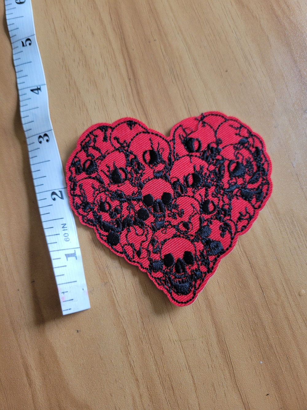 🧋NEW🧋 Red Heart Skull Lace Patch - Women's Accessory